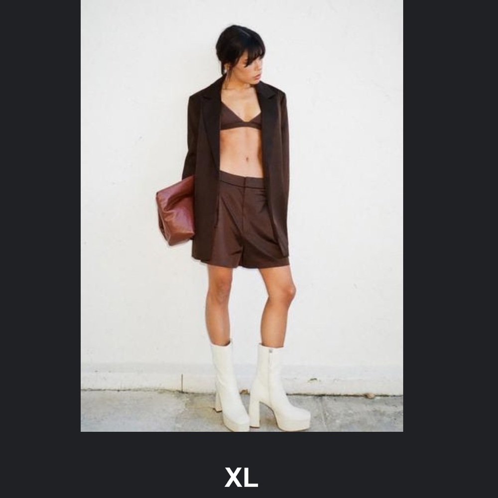 Zara satin shorts